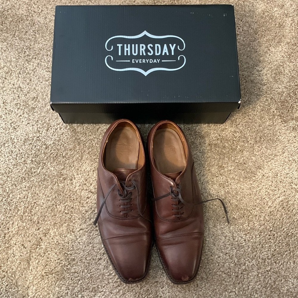Thursday Boot Co. Brown Leather Dress Shoes-Size 10.5